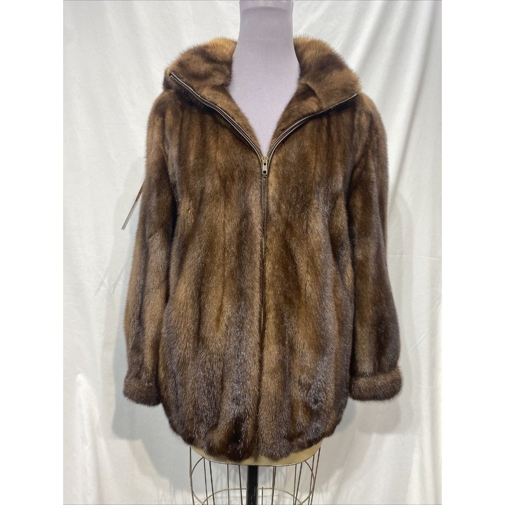 demi-buff mink bomber jacket (61133)